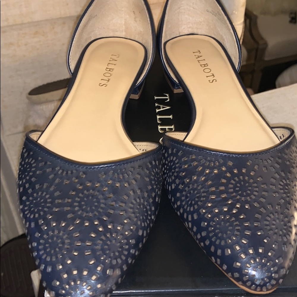 Navy flats